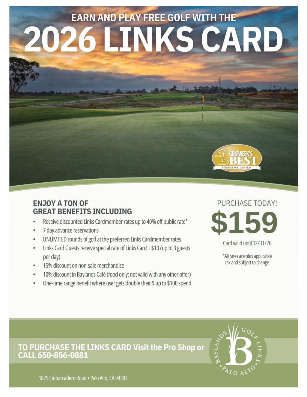 2026 Links Card