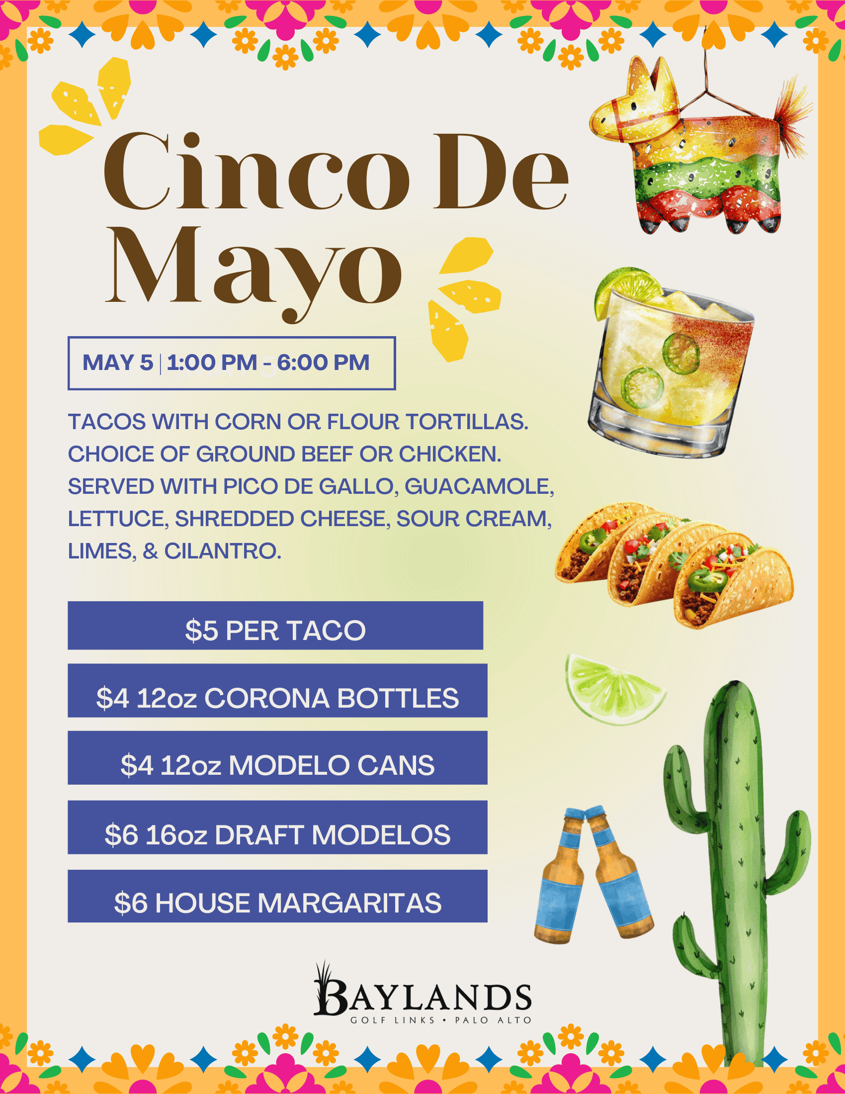 Cinco de Mayo Flyer Baylands